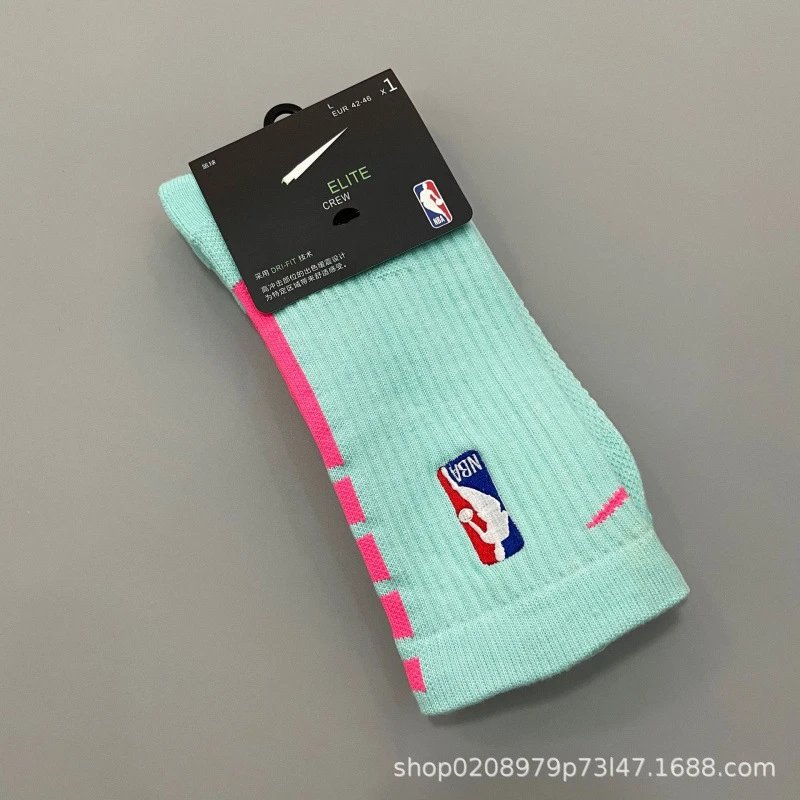 Nike NBA Socks — 19 Long Green Powder colorway — USFans Spreadsheet photo