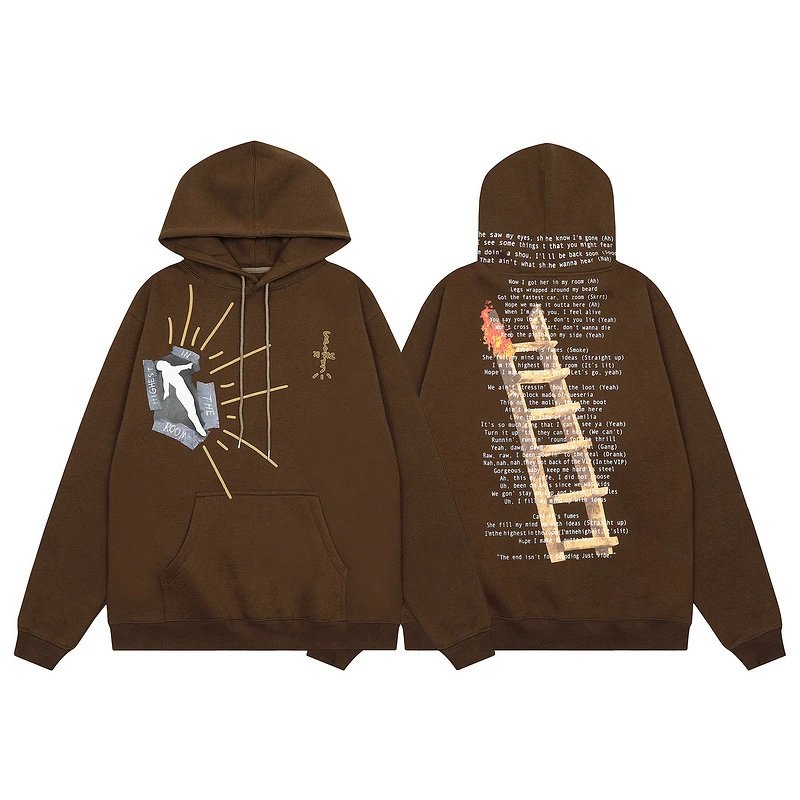 Travis Scott Hoodies — 040 Coffee colorway — USFans Spreadsheet photo