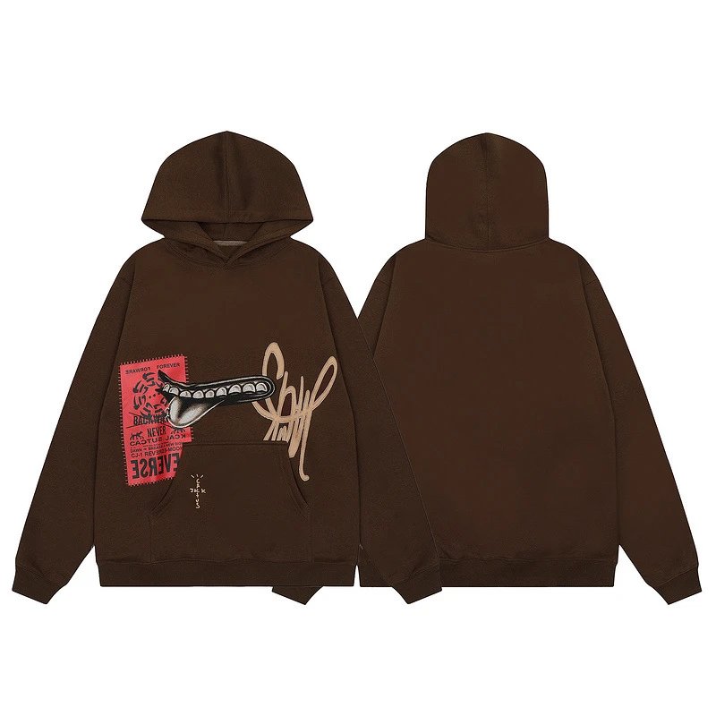 Travis Scott Hoodies — 039 Coffee colorway — USFans Spreadsheet photo