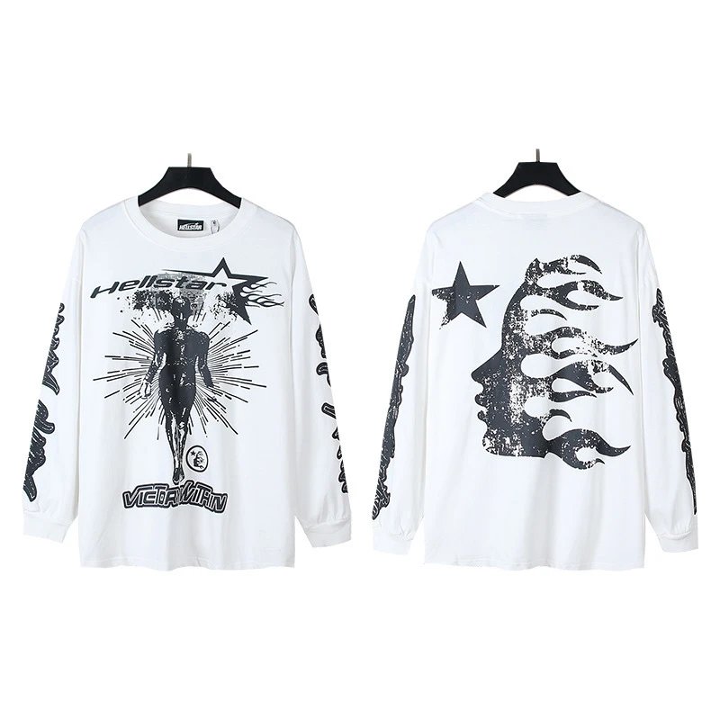 Hellstar Tee Hoodie — 560 white colorway — USFans Spreadsheet photo