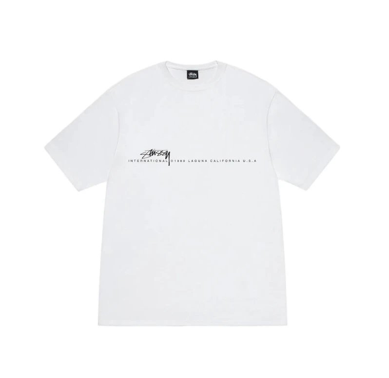 Nike x Stussy Green White T-Shirt — White [horizontal line]] colorway — USFans Spreadsheet photo