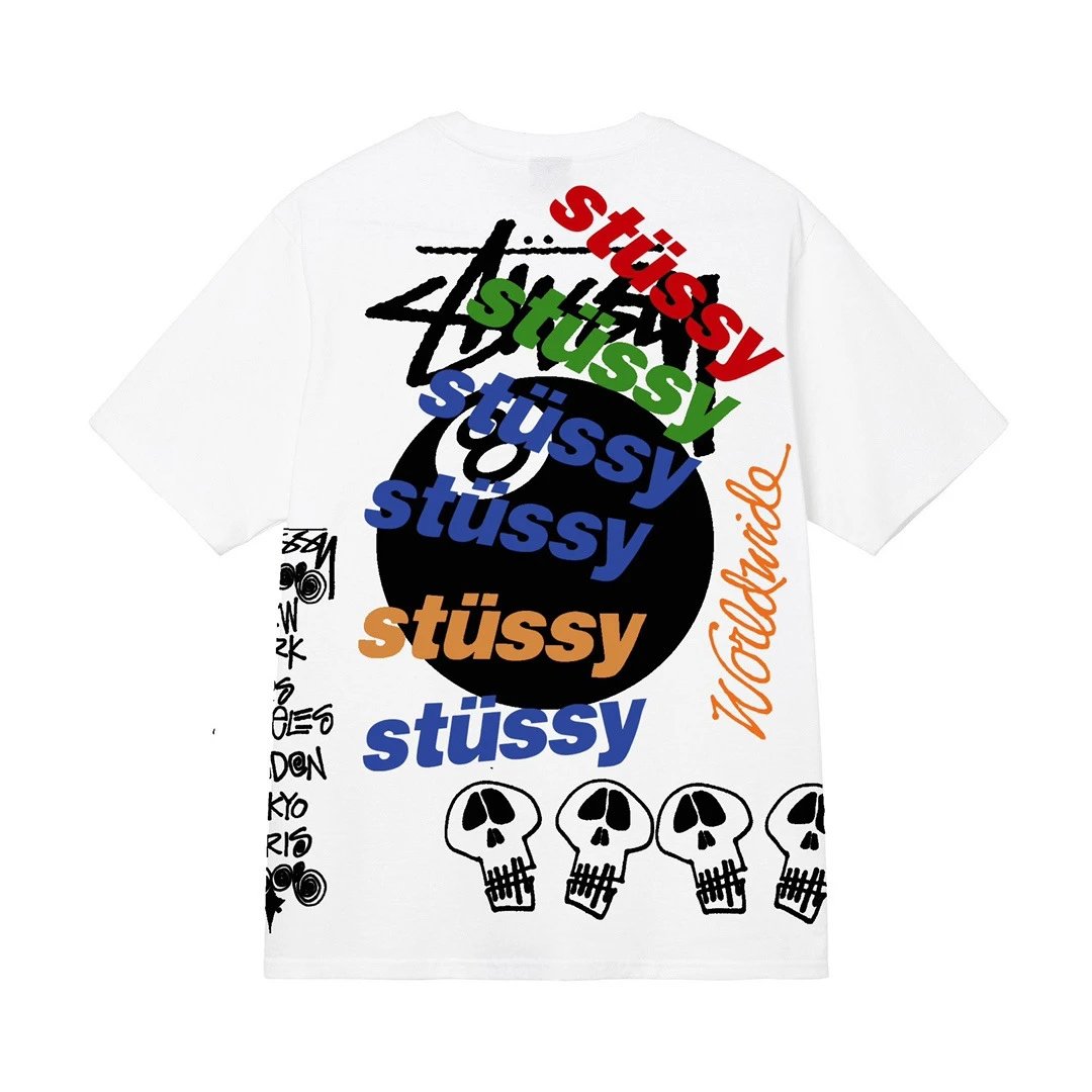 Nike x Stussy Green White T-Shirt — White [billiard 008]] colorway — USFans Spreadsheet photo