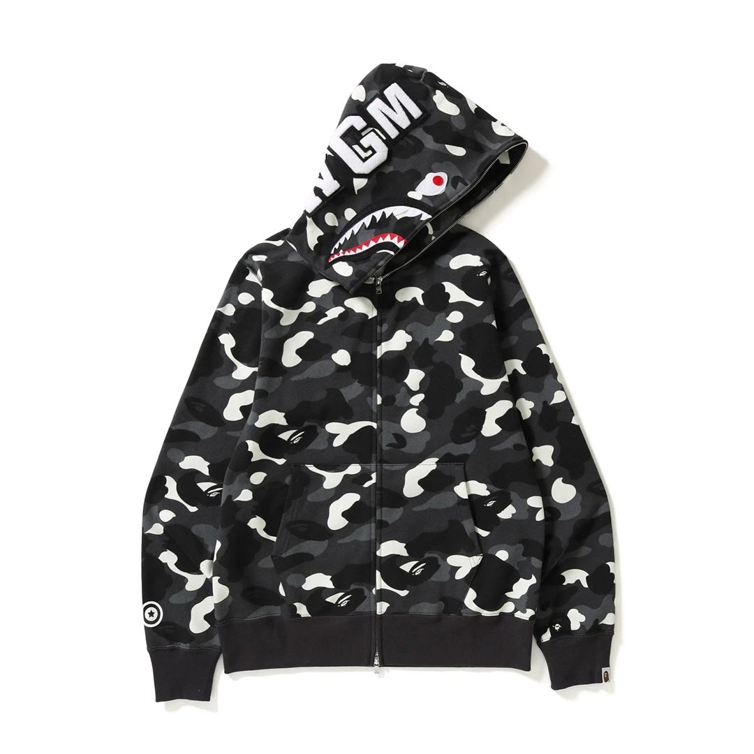 Bape Shark Hoodie (More CW) — 816 black colorway — USFans Spreadsheet photo