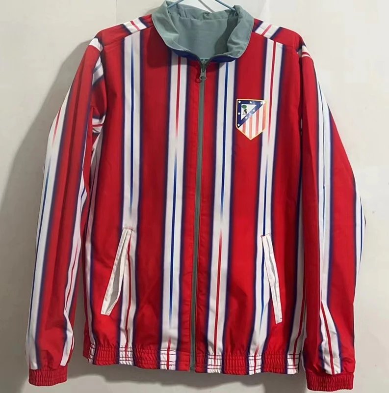 Vintage Jersey Hoodie Zip — Atletico Madrid Double-Sided Silicone Co colorway — USFans Spreadsheet photo