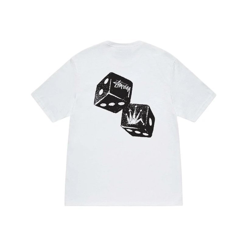 Nike x Stussy Green White T-Shirt — White [Crown Dice]] colorway — USFans Spreadsheet photo