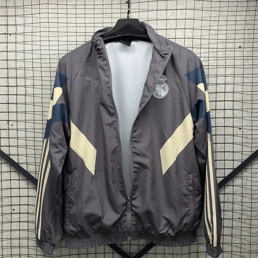 Vintage Jersey Hoodie Zip — New Real Madrid single-sided trench coat colorway — USFans Spreadsheet photo