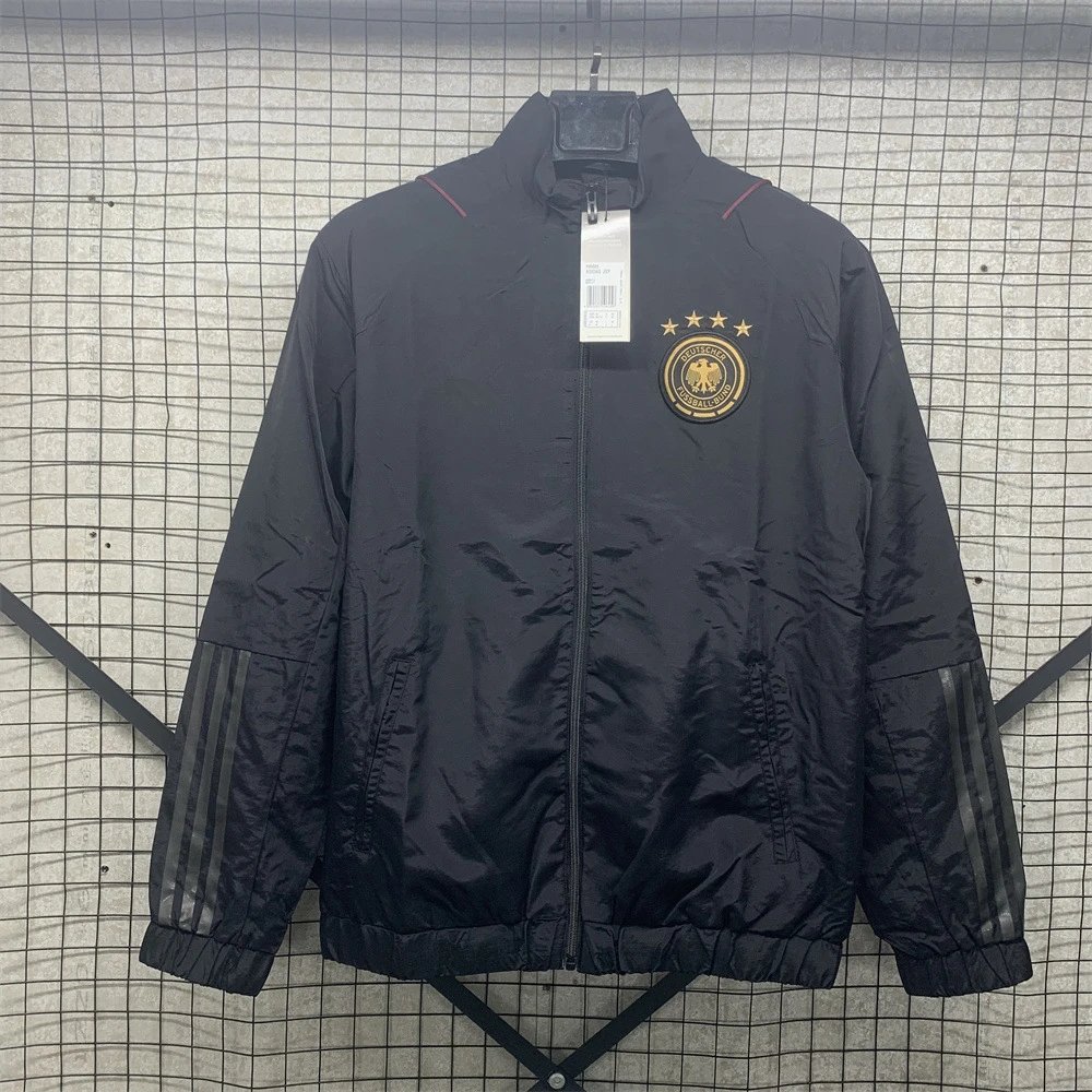 Vintage Jersey Hoodie Zip — German single-sided black embroidered tr colorway — USFans Spreadsheet photo