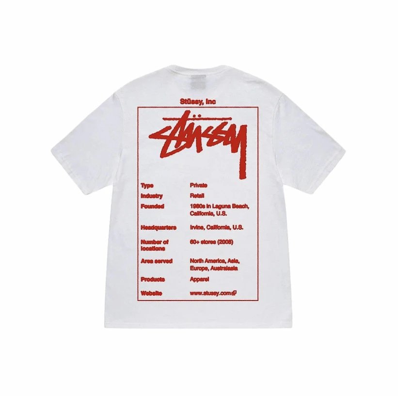 Nike x Stussy Green White T-Shirt — White [Square 01]] colorway — USFans Spreadsheet photo