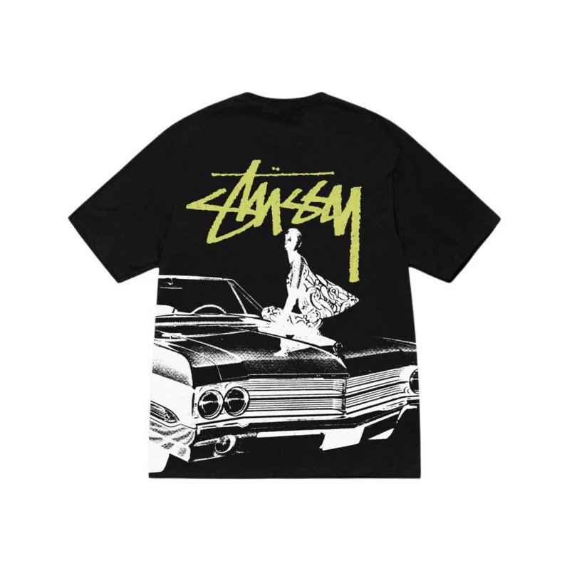 Nike x Stussy Green White T-Shirt — Black [car]] colorway — USFans Spreadsheet photo