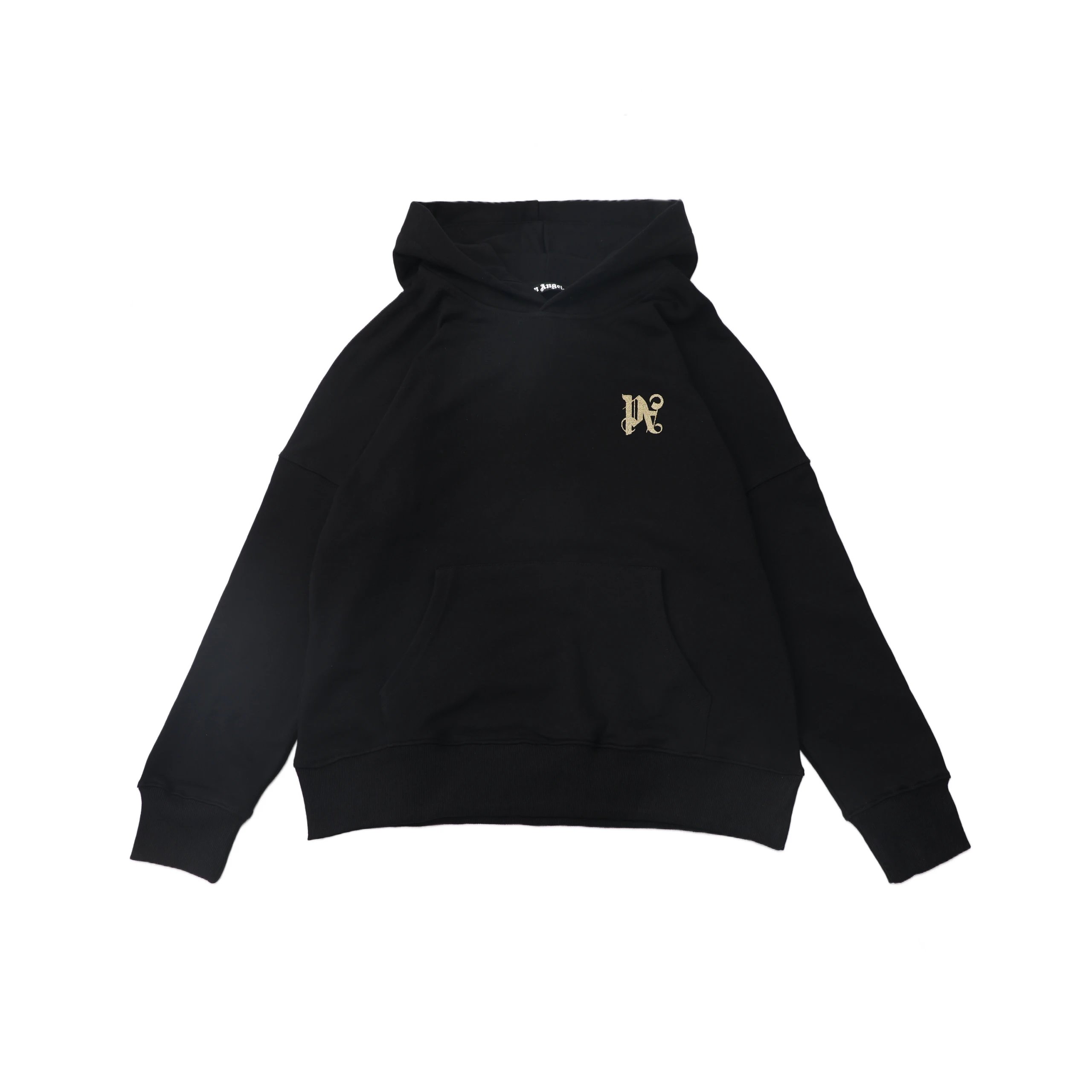 Palm Angels Hoodie — Inverted A Small Letter Black Correct Ed colorway — USFans Spreadsheet photo