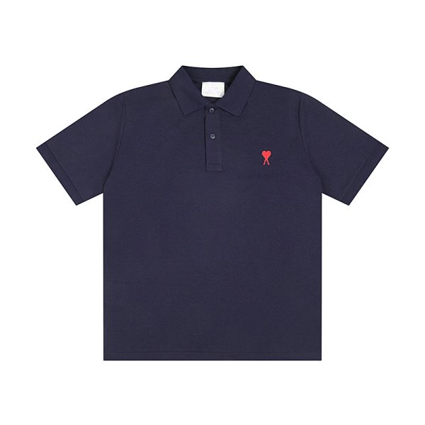 AMI Paris Classic Heart Polo Shirt