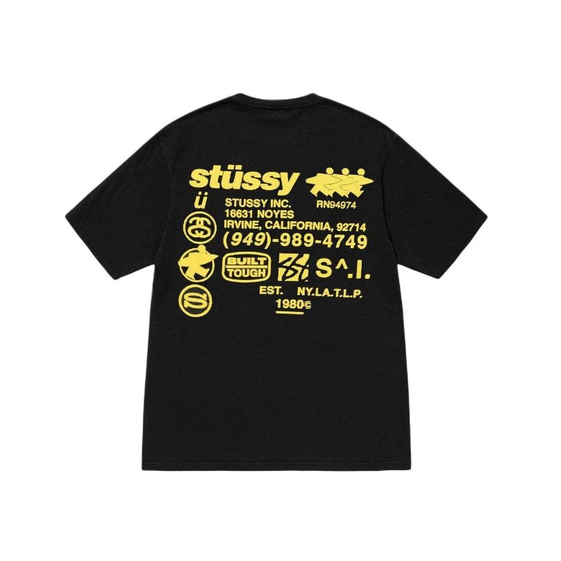 Nike x Stussy Green White T-Shirt — Black [multi-label]] colorway — USFans Spreadsheet photo