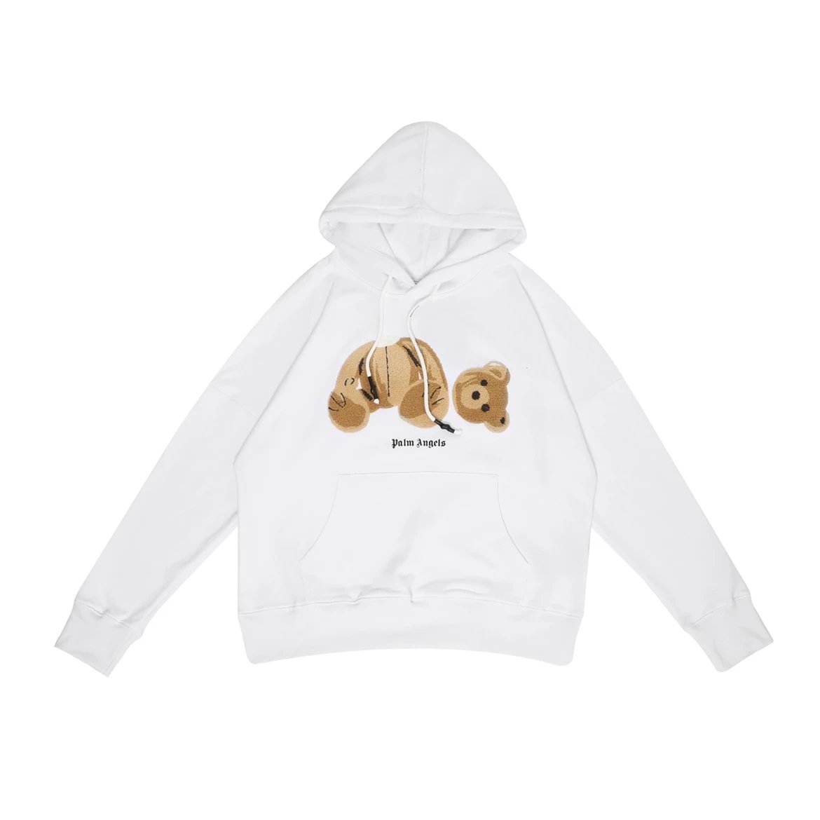 Palm Angels Hoodie — White brown correct versi colorway — USFans Spreadsheet photo