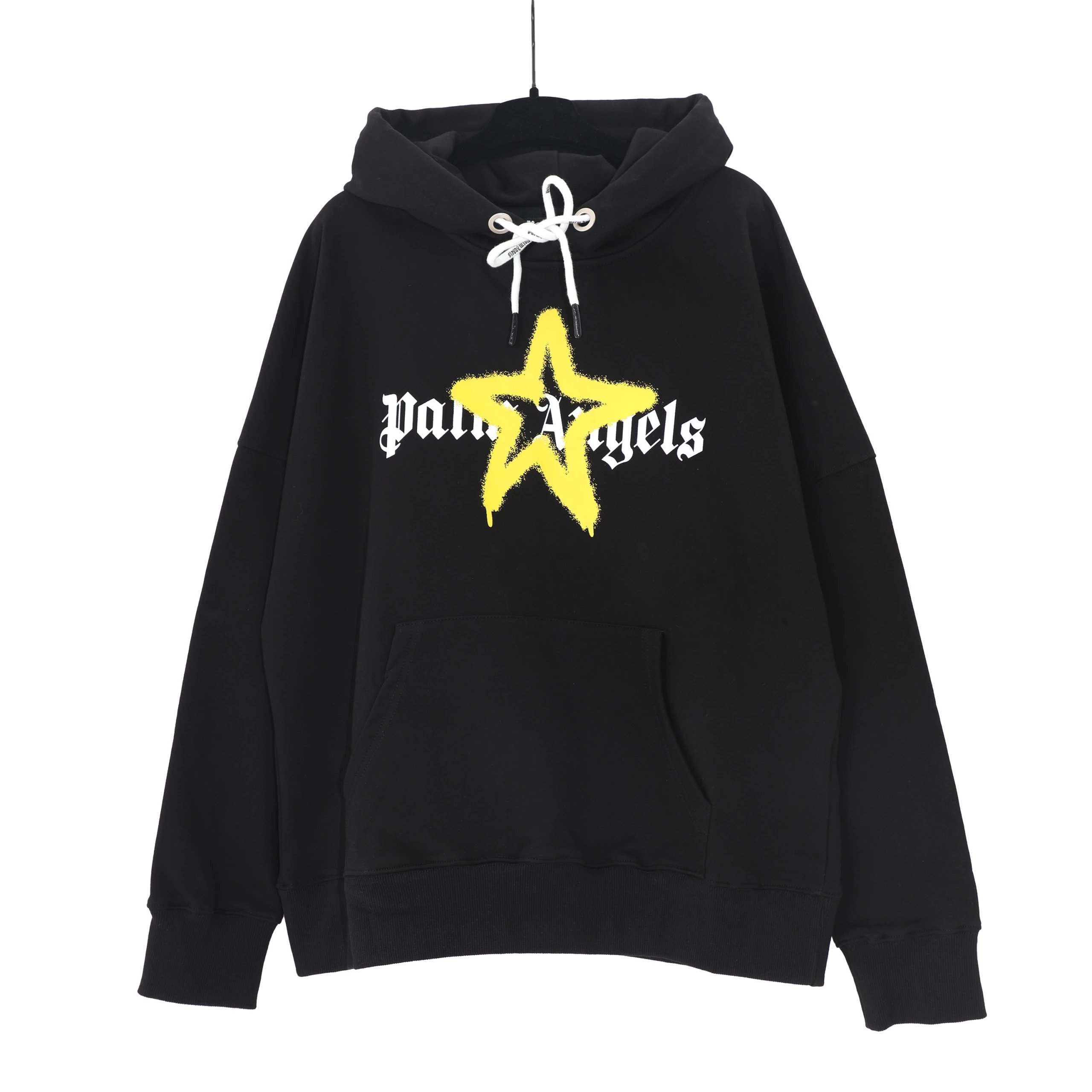 Palm Angels Hoodie — stars black yellow correct version colorway — USFans Spreadsheet photo