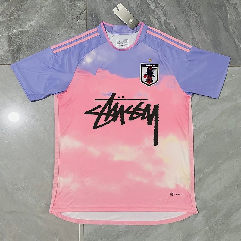 Stussy Jerseys — Japanese Pink with Letters colorway — USFans Spreadsheet photo