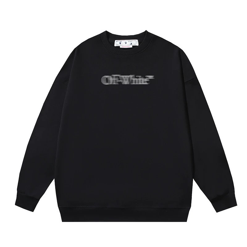 Off-White White Crewneck — 136 black colorway — USFans Spreadsheet photo