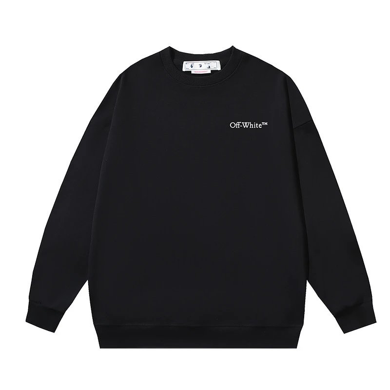 Off-White White Crewneck — 132 black colorway — USFans Spreadsheet photo
