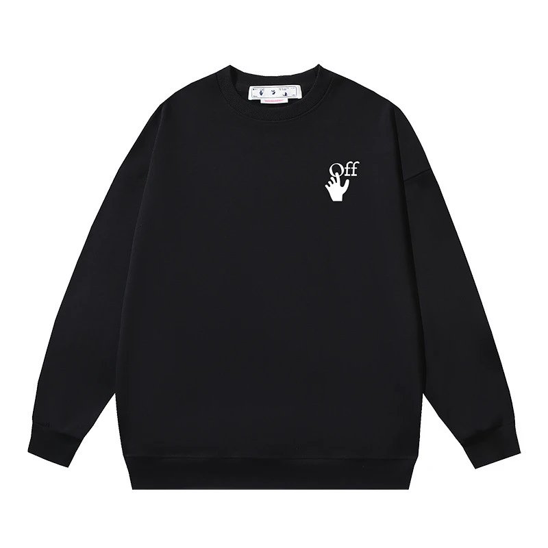 Off-White White Crewneck — 133 Black colorway — USFans Spreadsheet photo