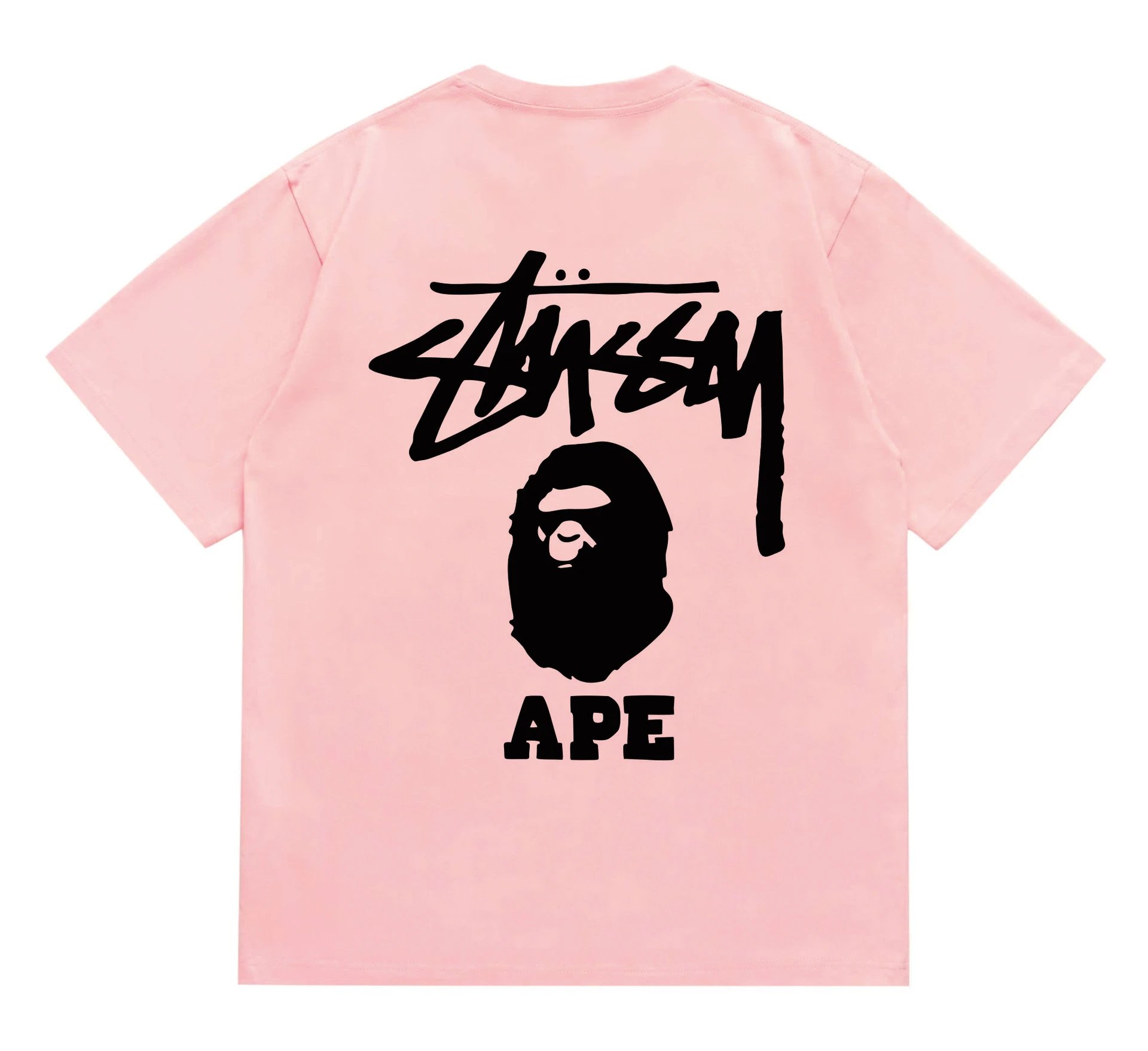 Bape x Stussy Tee — 202 Pink Black colorway — USFans Spreadsheet photo