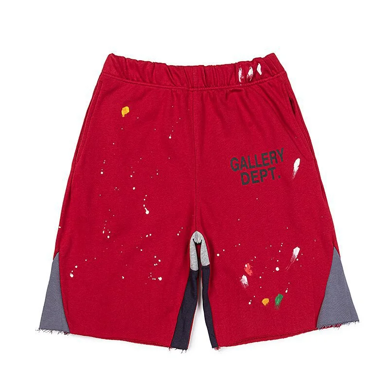 Gallery Dept. Paneled Raw-Hem Mid-Length Sweatshorts - rep Gallery Dept