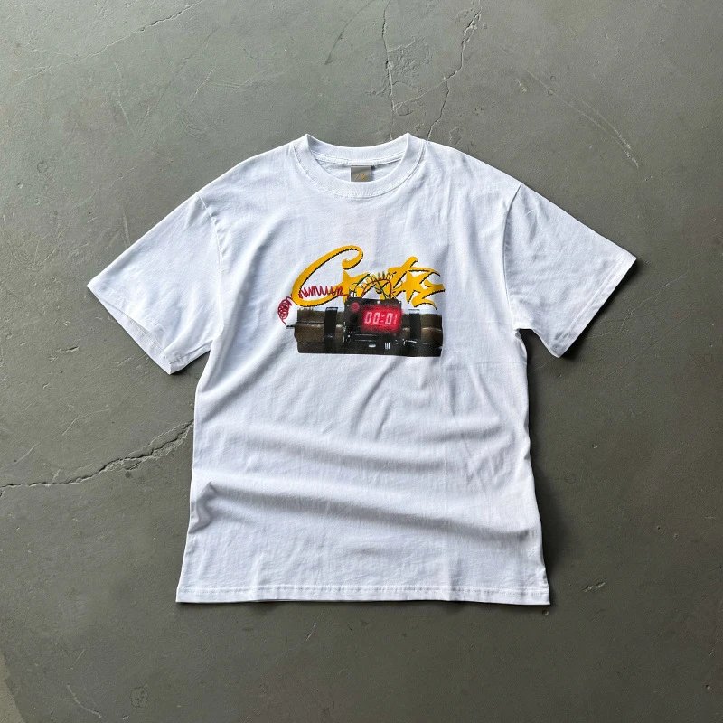 Corteiz Bomb T-Shirt — Yellow Bomb/White colorway — USFans Spreadsheet photo