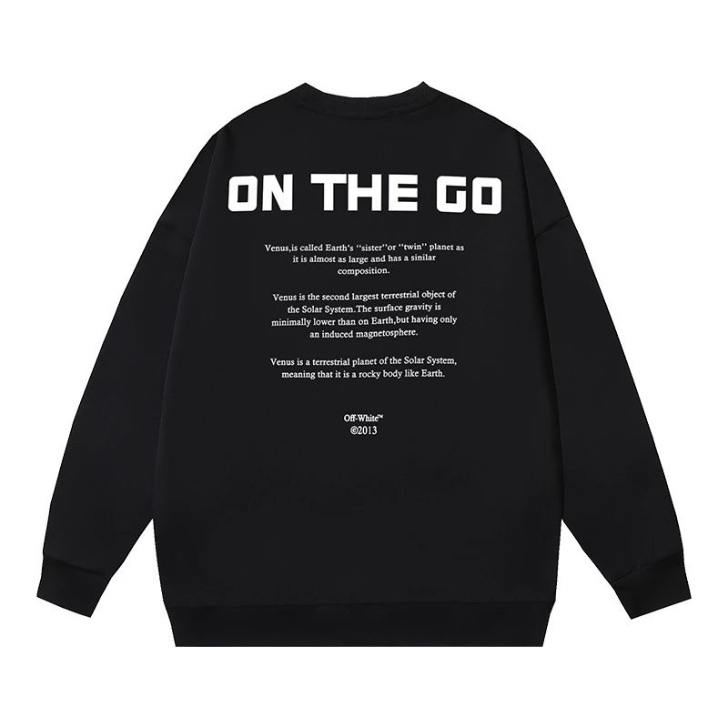 Off-White White Crewneck — 155 black colorway — USFans Spreadsheet photo