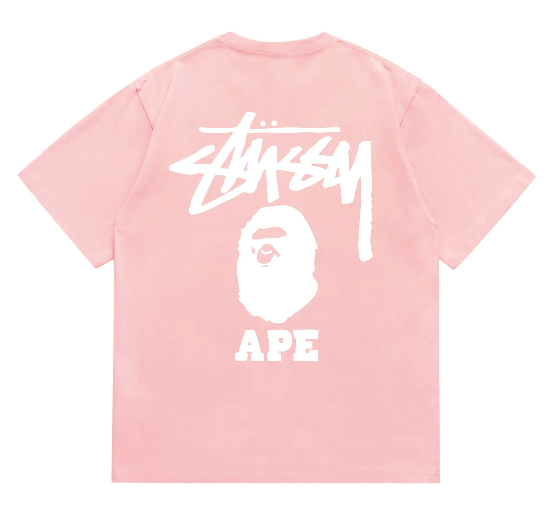 Bape x Stussy Tee — 202 Pink White colorway — USFans Spreadsheet photo