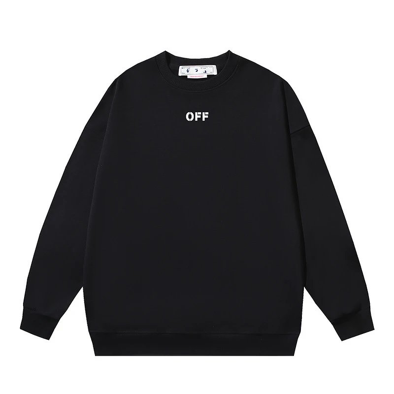 Off-White White Crewneck — 144 black colorway — USFans Spreadsheet photo