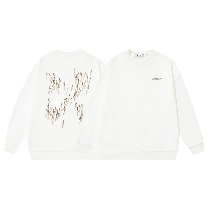 Off-White White Crewneck — 137 White colorway — USFans Spreadsheet photo