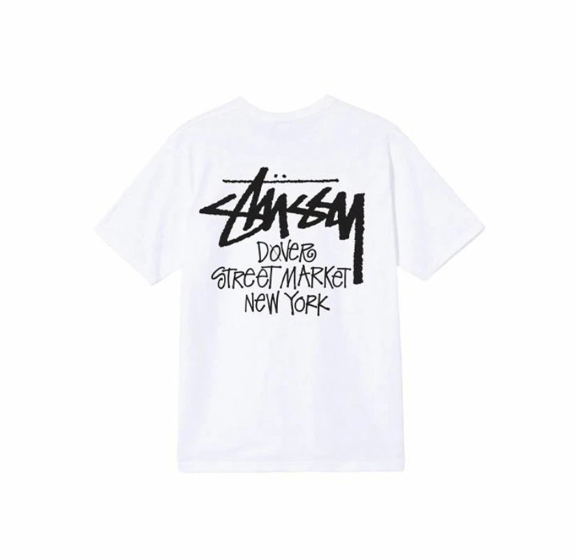 Nike x Stussy Green White T-Shirt — White [New York]] colorway — USFans Spreadsheet photo
