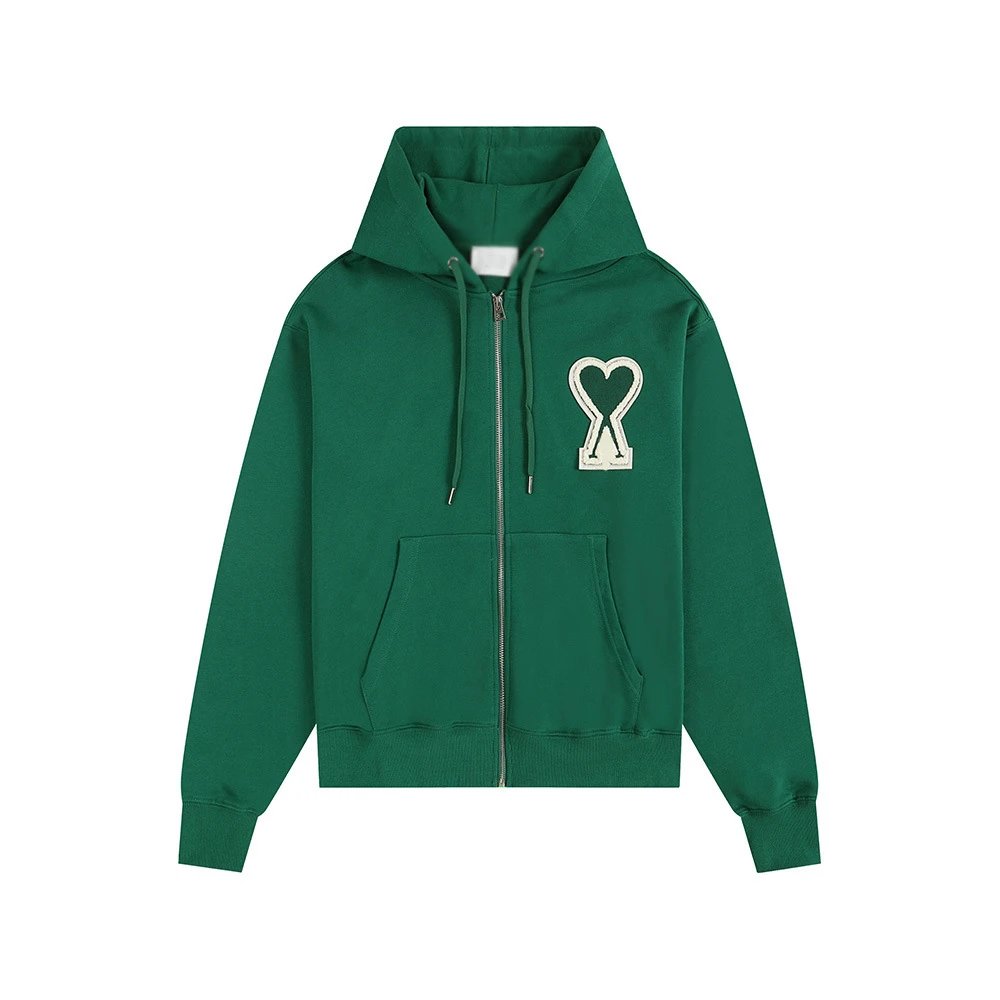 CDG Hearts Hoodie — Dark green -404# colorway — USFans Spreadsheet photo