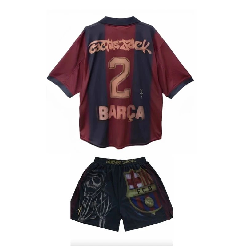Cactus Jack x Spotify FC Barcelona Shorts — Barcelona joint suit colorway — USFans Spreadsheet photo