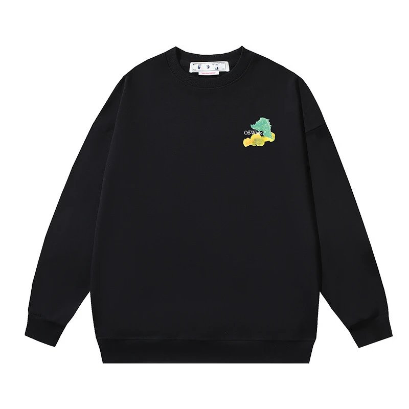 Off-White White Crewneck — 125 black colorway — USFans Spreadsheet photo