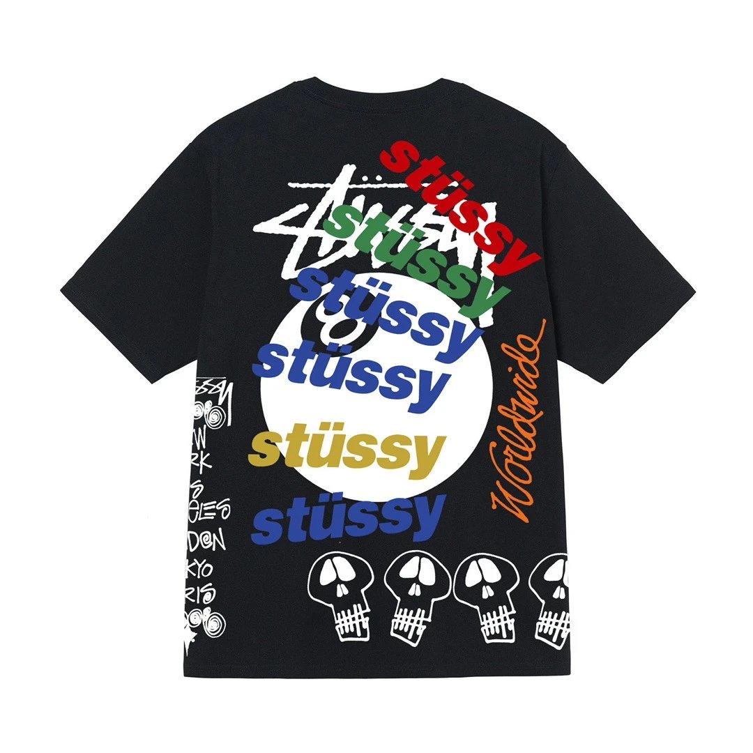 Nike x Stussy Green White T-Shirt — Black [billiard 008]] colorway — USFans Spreadsheet photo