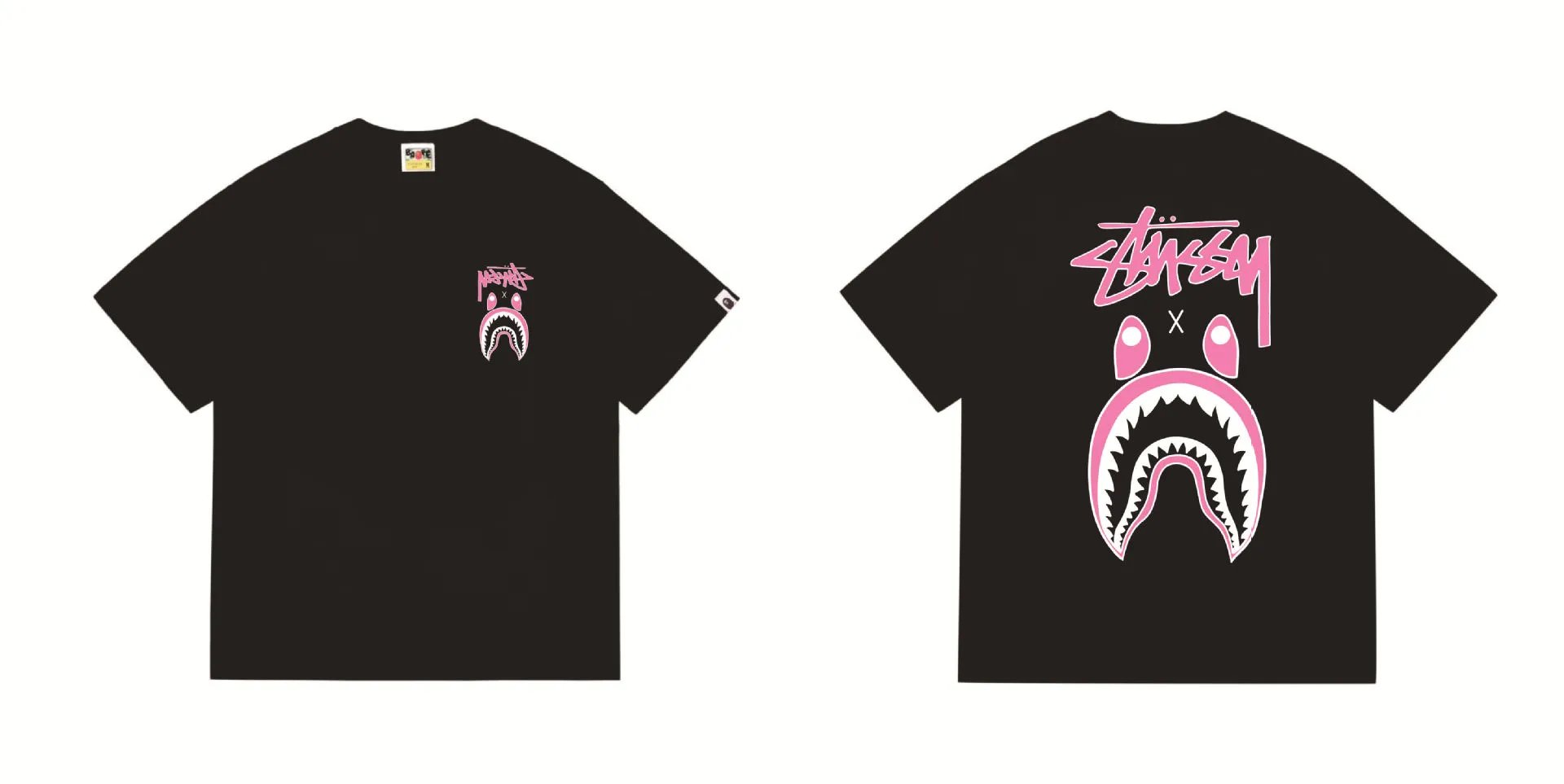 Bape x Stussy Tee — 204 black colorway — USFans Spreadsheet photo