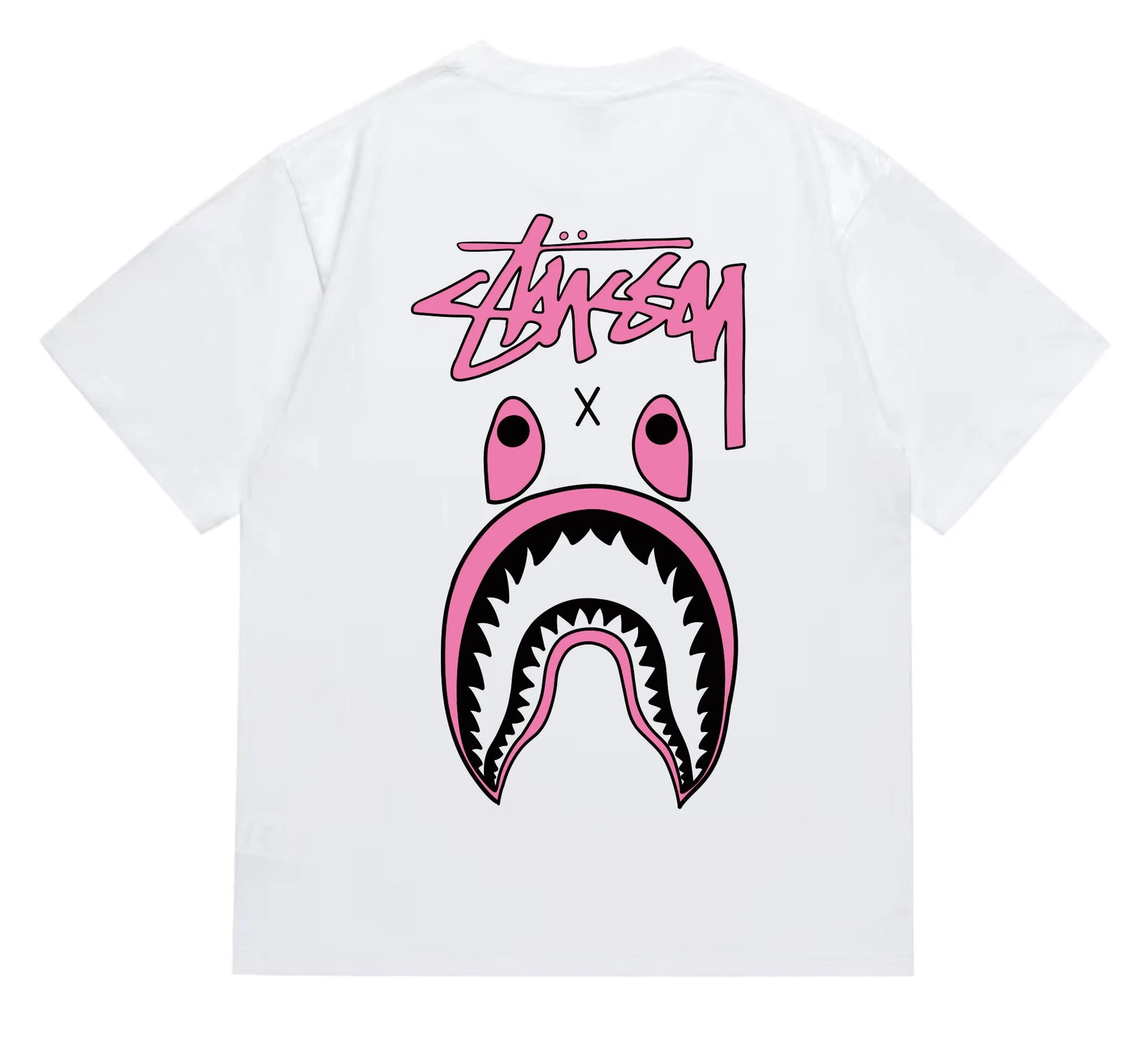Bape x Stussy Tee — 204 White colorway — USFans Spreadsheet photo