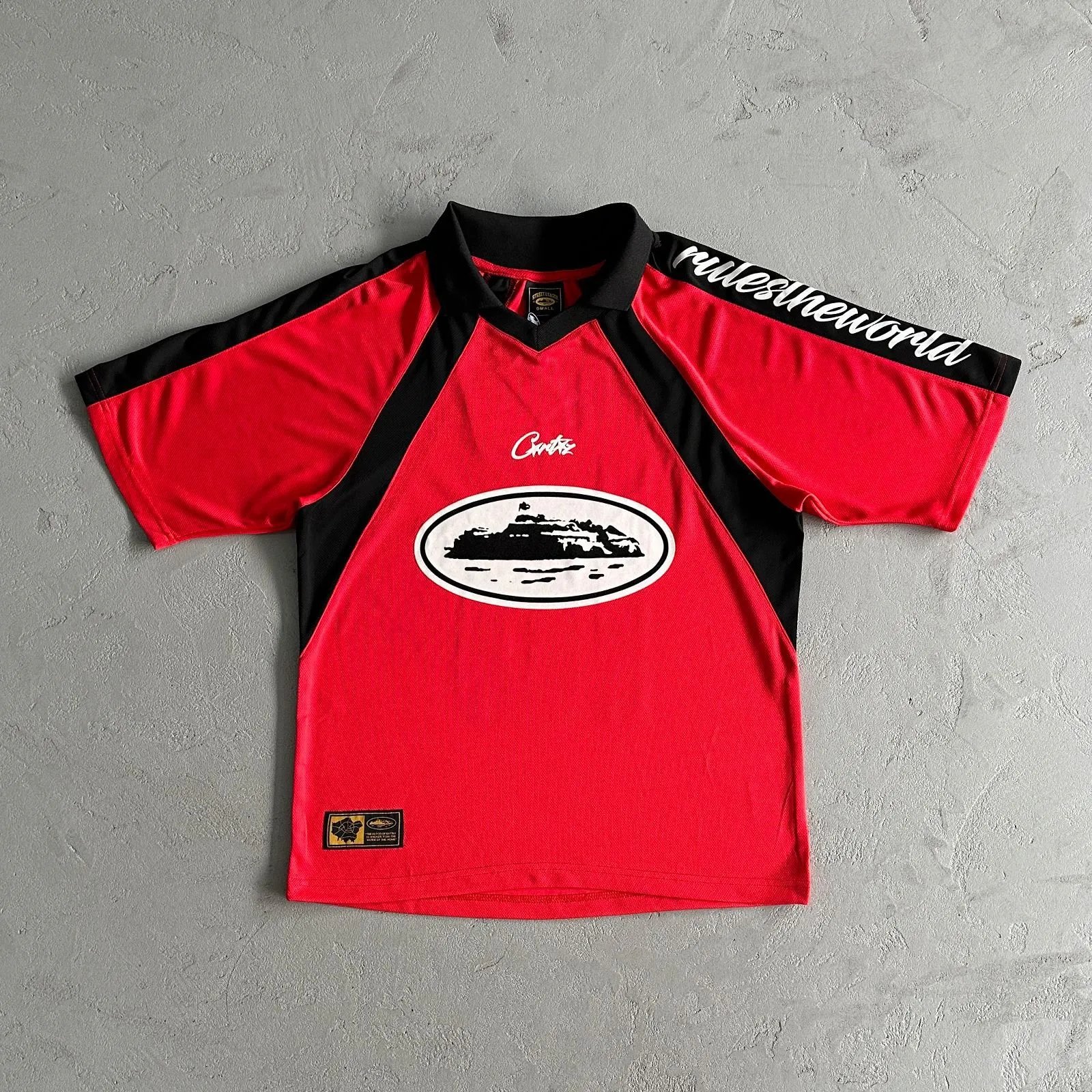 Corteiz Jersey — Red/8891 colorway — USFans Spreadsheet photo
