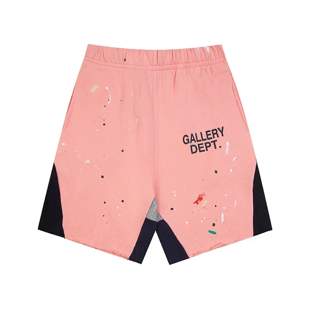 Gallery Dept splatter pink spliced shorts