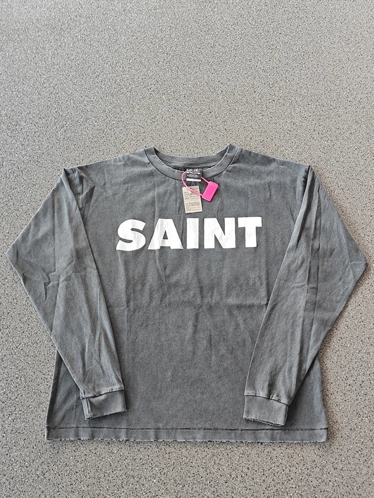 Saint Michael Longsleeve Hoodie — Classic LOGO crack ST621 colorway — USFans Spreadsheet photo