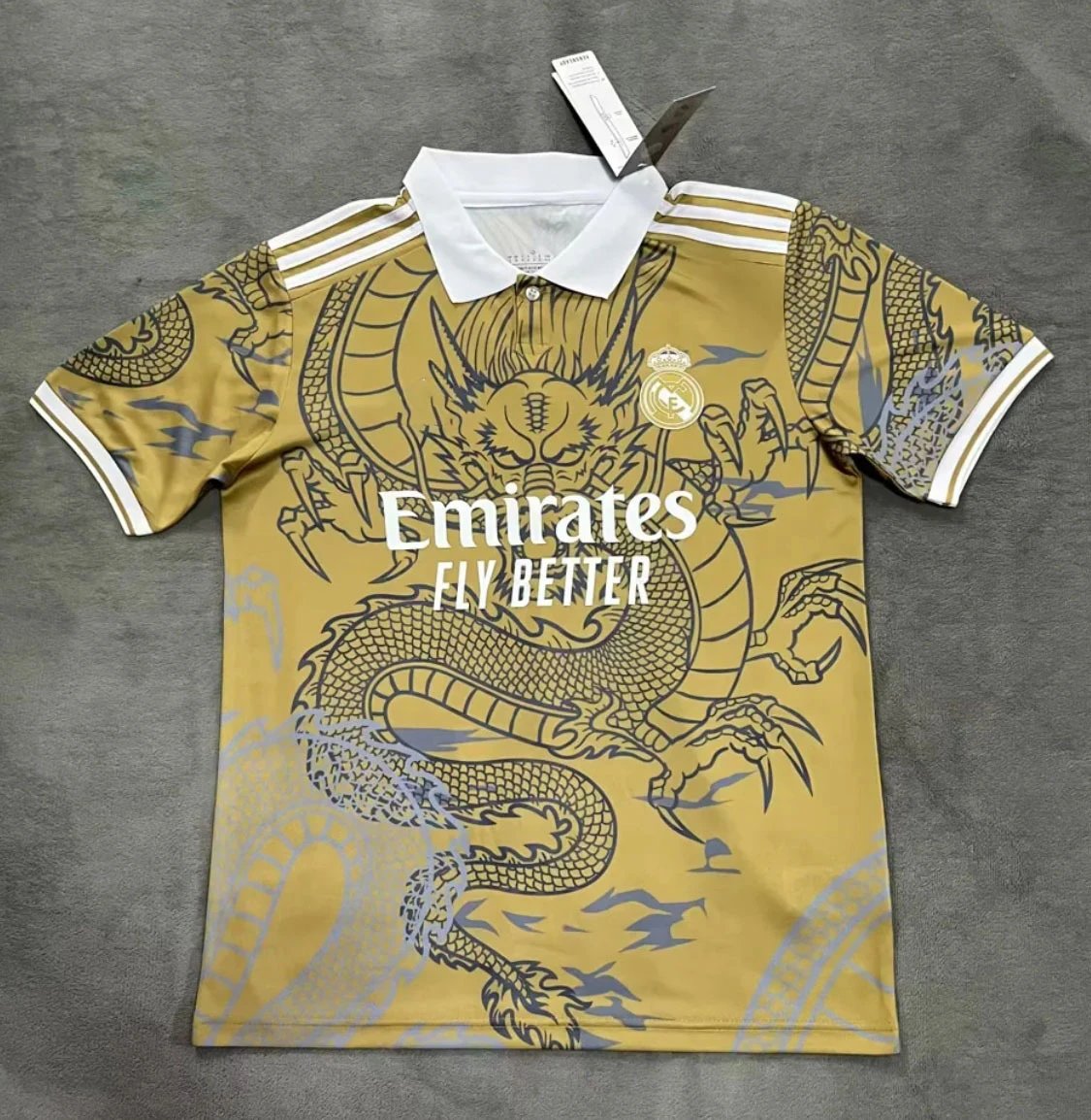 Barcelona Jersey 23/24 — 2324 Real Madrid Dragon Yellow colorway — USFans Spreadsheet photo