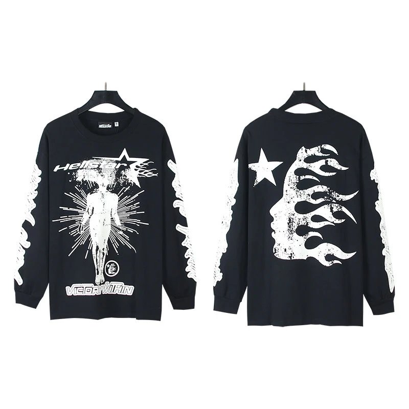 Hellstar Tee Hoodie — 560 black colorway — USFans Spreadsheet photo