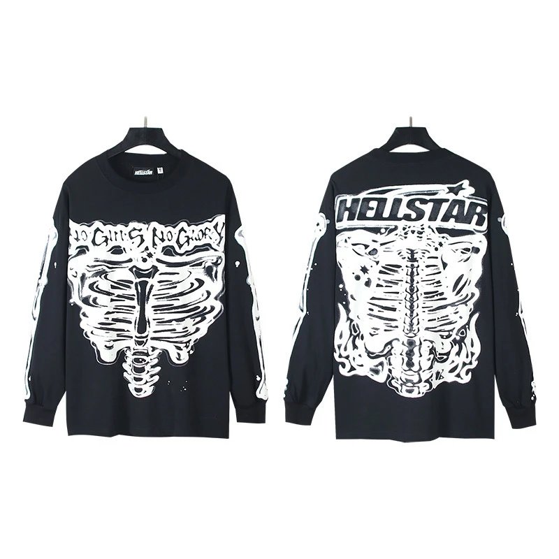 Hellstar Tee Hoodie — 562 black colorway — USFans Spreadsheet photo