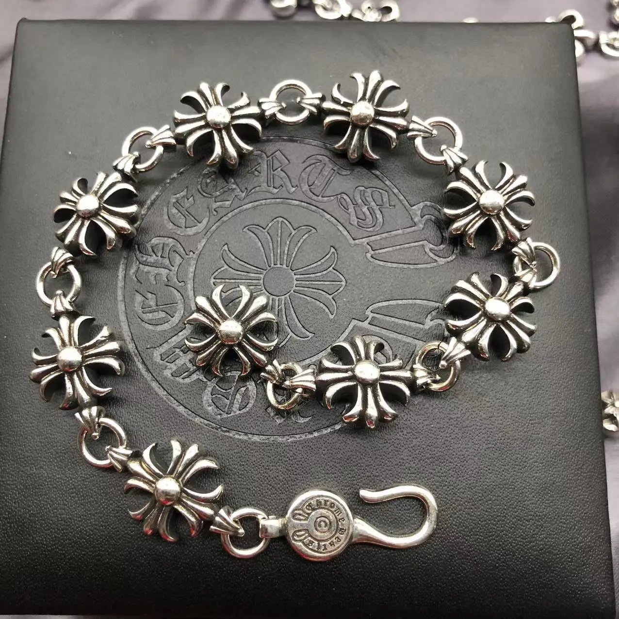 Chrome Hearts bracelet — Large Cross Flower Bracelet colorway — USFans Spreadsheet photo