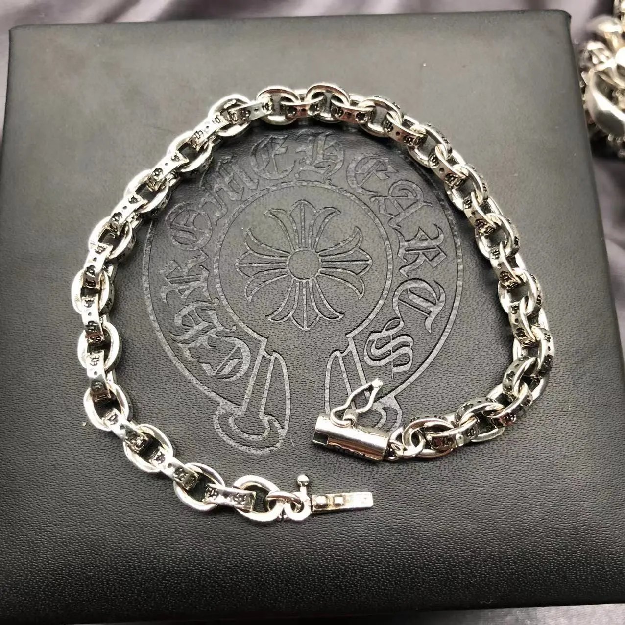 Chrome Hearts bracelet — Thin Letter Bracelet colorway — USFans Spreadsheet photo