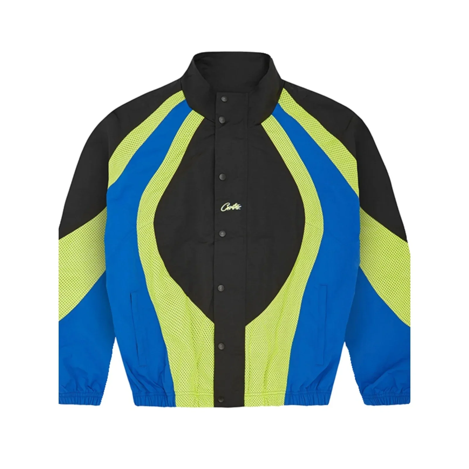 Corteiz (also known as "Alcatraz") Retro Patchwork Track Jacket