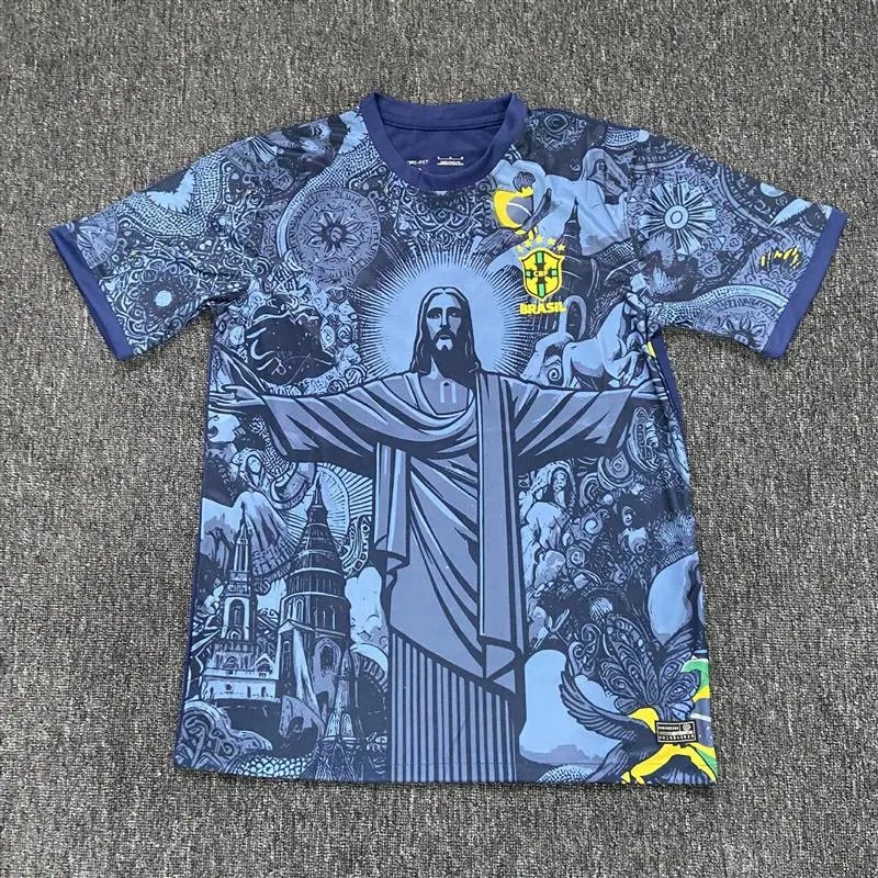 Poland Jersey 2024 (Player) — 24-25 Brazil Jesus Edition Blue colorway — USFans Spreadsheet photo
