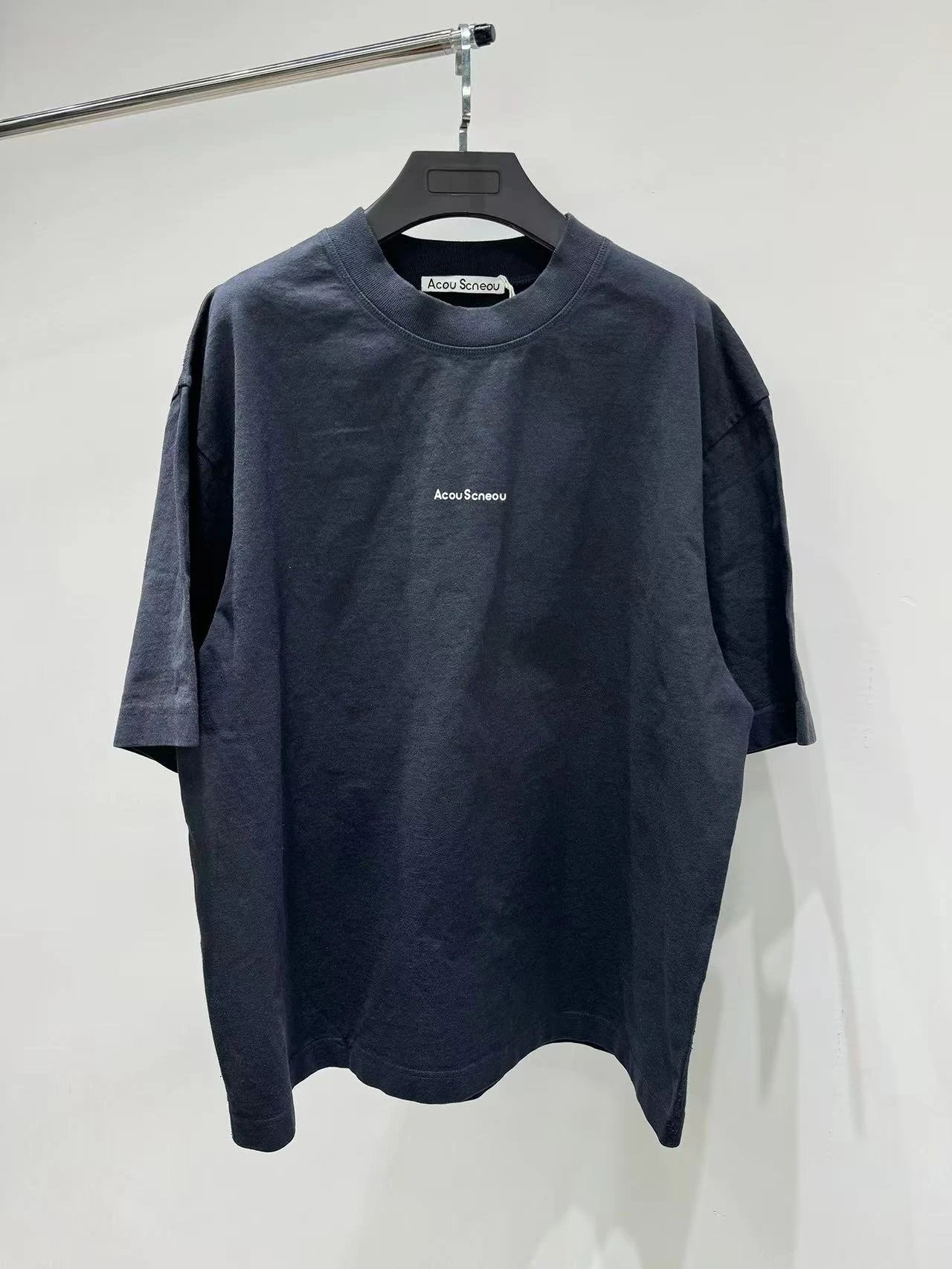 Acne Studio T-Shirt — Black gray [version is too large]] colorway — USFans Spreadsheet photo