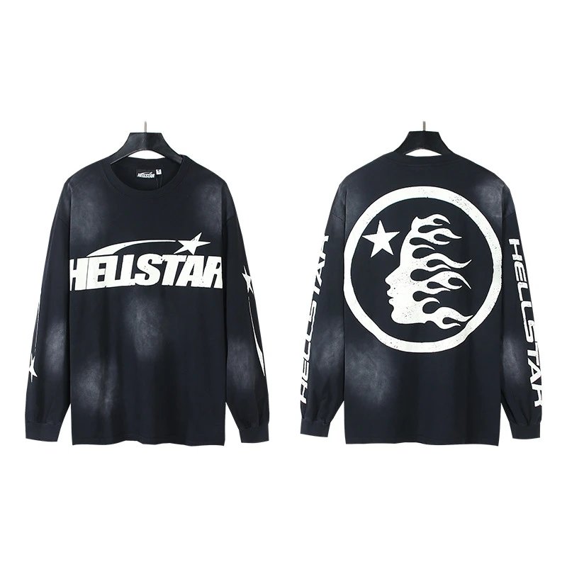 Hellstar Tee Hoodie — D105 wash water black colorway — USFans Spreadsheet photo