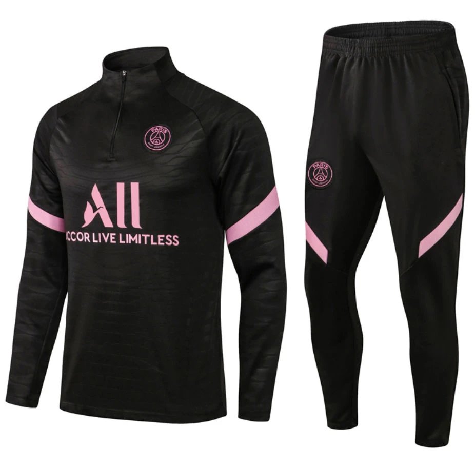 Football Set Tracksuit — 2122 Paris Black colorway — USFans Spreadsheet photo
