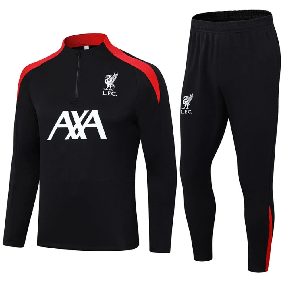 Football Set Tracksuit — 2425 Liverpool Black colorway — USFans Spreadsheet photo